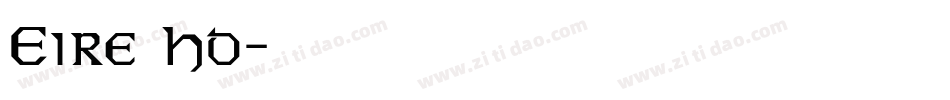 Eire Ho字体转换